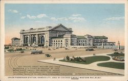 Exterior View of Union Passenger Station Postcard