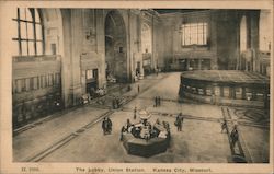 The Lobby, Union Station Kansas City, MO Postcard Postcard Postcard