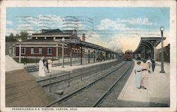 Pennsylvania Railroad Station Postcard