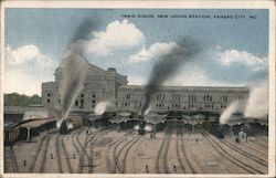 Train Sheds, New Union Station Kansas City, MO Postcard Postcard Postcard