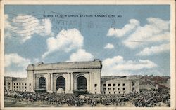 Scene at Union Station Kansas City, MO Postcard Postcard Postcard