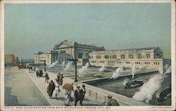 New Union Station from Main St. Viaduct Postcard