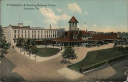 Philadelphia & Reading Railway Depot Lebanon, PA Postcard Postcard Postcard