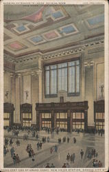 East End of Grand Lobby, New Union Station Postcard