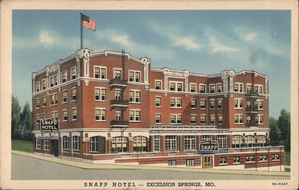 Snapp Hotel Excelsior Springs, MO Postcard