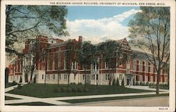 The Michigan League Building, University of Michigan Postcard