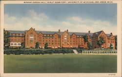 Mosher Jordan Hall (Girls' Dormitory), University of Michigan Postcard