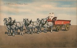 Swift & Company 6-Horse Team Advertising Postcard Postcard Postcard