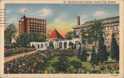 Municipal Rose Garden Kansas City, KS Postcard Postcard Postcard