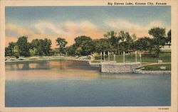 Big Eleven Lake Kansas City, KS Postcard Postcard Postcard