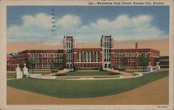 Wyandotte High School Kansas City, KS Postcard Postcard Postcard