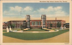 Wyandotte High School Kansas City, KS Postcard Postcard Postcard