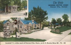 The Wells Modern Motor Court Postcard