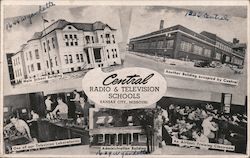 Central Radio & Television Schools Postcard