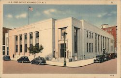 U.S. Post Office Atlantic City, NJ Postcard Postcard Postcard