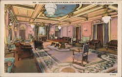 Gevernor's Reception Room, Utah State Capitol Salt Lake City, UT Postcard Postcard Postcard