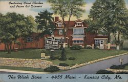 The Wish-Bone Restaurant and Cocktail Lounge Kansas City, MO Postcard Postcard Postcard