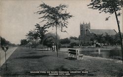 Wading Pool on Ward Parkway Country Club Kansas City, MO Postcard Postcard Postcard