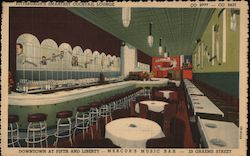 Mercur's Music Bar, Pittsburgh Smartest Cocktail Lounge Pennsylvania Postcard Postcard Postcard