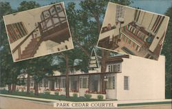 Park Cedar Courtel Hot Springs, AR Postcard Postcard Postcard