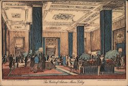 The Waldorf Astoria-Main Lobby Postcard