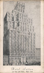 Hotel Sutton Postcard