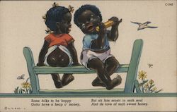 Some Folks to Be Happy Black Americana Postcard Postcard Postcard