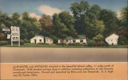 Jo-El Motel and Antiques Postcard