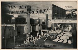 Styletex Clothing - Buy at the Factory and Save Harrisburg, PA Postcard Postcard Postcard