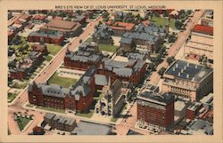 Bird's Eye View of St. Louis University Missouri Postcard Postcard Postcard