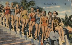 Peaches in Florida Postcard