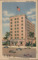 Hotel Patricia - Overlooking Park, Biscayne and Miami River Florida Postcard Postcard Postcard