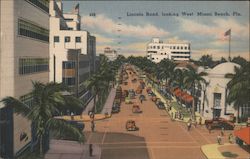 Lincoln Road, looking West Postcard