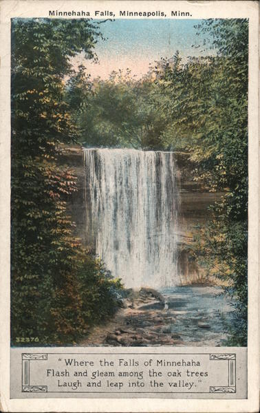 Minnehaha Falls Minneapolis, MN Postcard