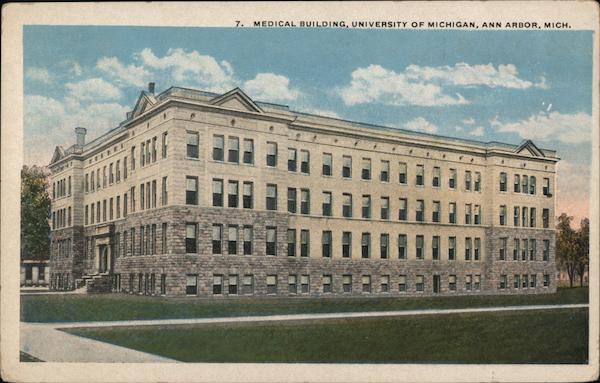 Medical Building, University Of Michigan Ann Arbor, Mi Postcard