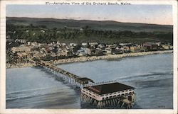 Aeroplane View of Old Orchard Beach Postcard