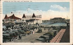 Temple of Fun and Pier Old Orchard Beach, ME Postcard Postcard Postcard