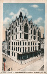 Masonic Temple, St. Charles and Period Sts. Postcard