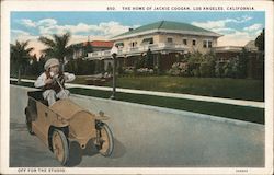 Off for the Studio - Home of Jackie Coogan Los Angeles, CA Postcard Postcard Postcard