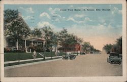 Grand View Boulevard Postcard