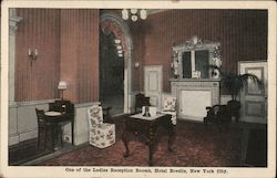 One of the Ladies Reception Rooms, Hotel Breslin Postcard