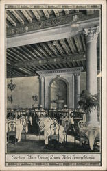 Section of Main Dining Room, Hotel Pennsylvania New York, NY Postcard Postcard Postcard