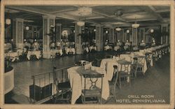 Grill Room Hotel Pennsylvania New York, NY Postcard Postcard Postcard