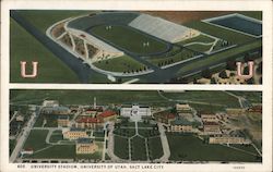 University Stadium, University of Utah Postcard