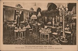 Italian Room, Waldorf-Astoria Postcard