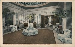 Ladies' Parlor, Hotel Latham New York, NY Postcard Postcard Postcard