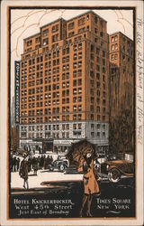 Hotel Knickerbocker - Times Square New York, NY Postcard Postcard Postcard