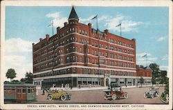 Drexel Arms Hotel Where Drexel and Oakwood Boulevards Meet Postcard