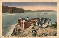 Fort Winfield Scott, Narrowest Point in the Golden Gate San Francisco, CA Postcard Postcard Postcard