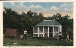 Doc Seylar, His Folks and Ned and Their Camp on Tuscarora Summit McConnellsburg, PA Postcard Postcard Postcard